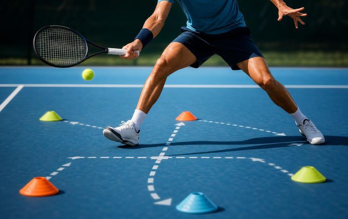 Article Image for Tennis Footwork Drills for Better Balance and Court Coverage